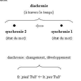 La synchronie et la diachronie